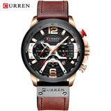Relogio curren 8329 masculino de luxo