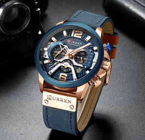 Relogio curren 8329 masculino de luxo