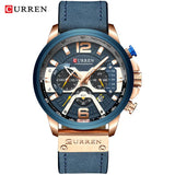 Relogio curren 8329 masculino de luxo