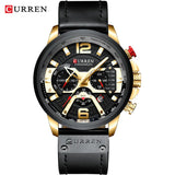 Relogio curren 8329 masculino de luxo
