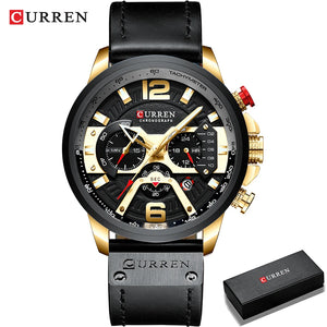 Relogio curren 8329 masculino de luxo