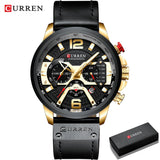 Relogio curren 8329 masculino de luxo