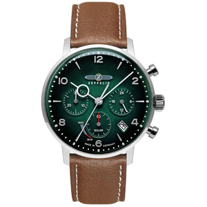 Relógio Masculino Zeppelin Cruise Green 100 Anos — Cronógrafo