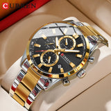 CURREN Casual Sporty  para Homens Novos Cronógrafos