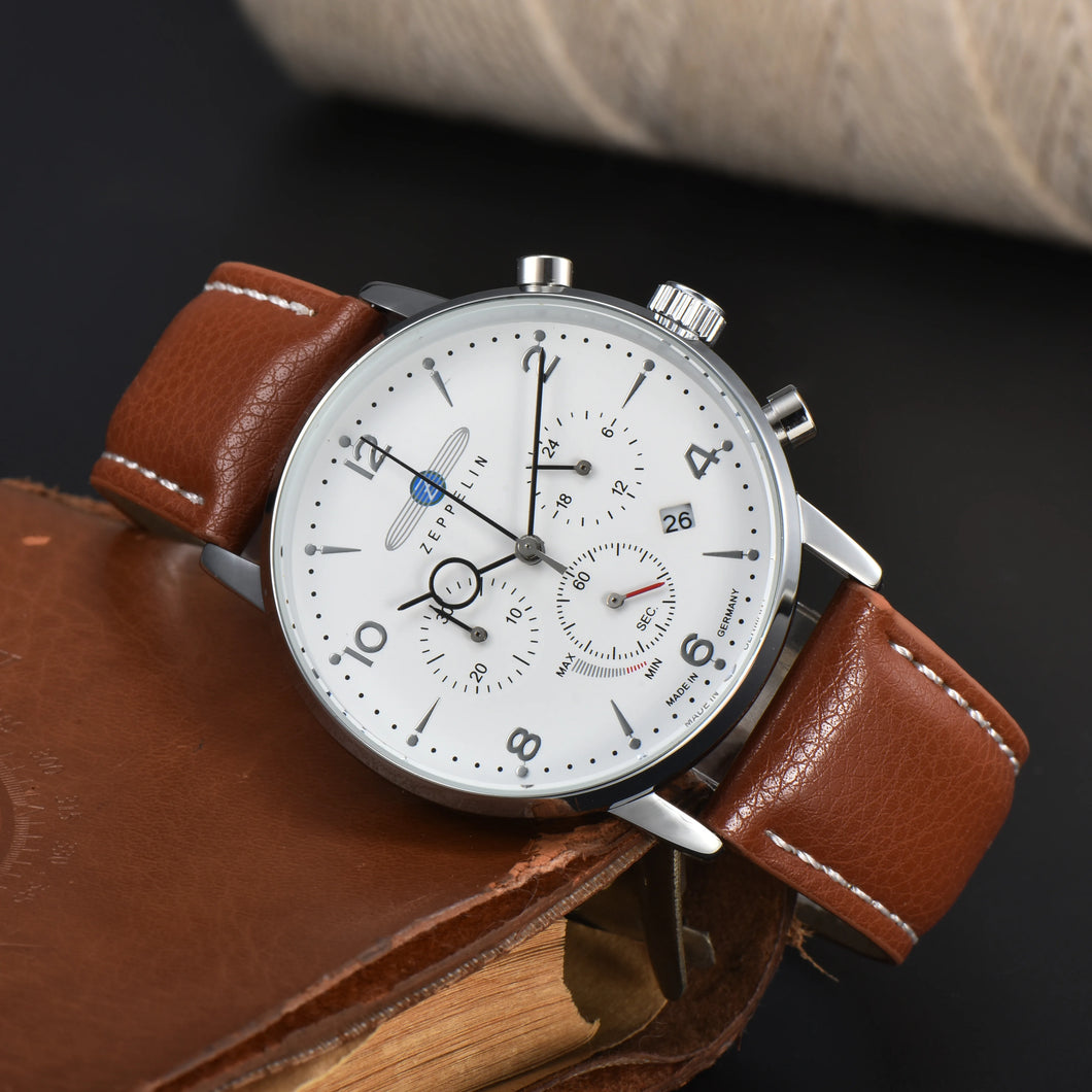 Relógio Masculino Zeppelin Cruise white 100 Anos — Cronógrafo