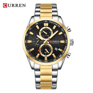 CURREN Casual Sporty  para Homens Novos Cronógrafos