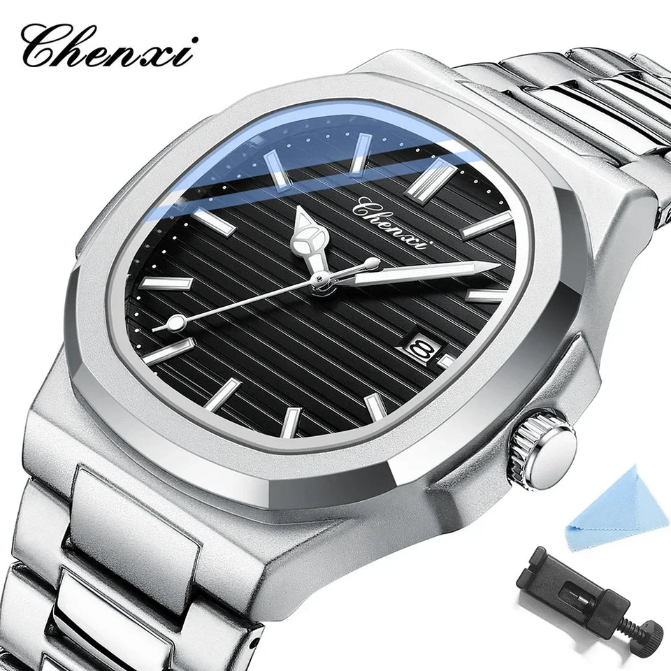 Chenxi 8222 luxo ouro aço inoxidável