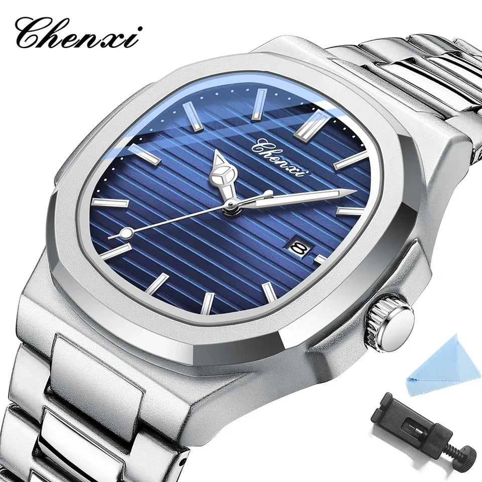 Chenxi 8222 luxo ouro aço inoxidável