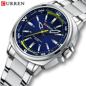 CURREN 8455 relógio de quartzo masculino