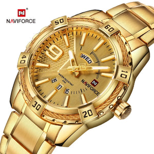 NAVIFORCE marca de luxo relógio de pulso masculino clássico