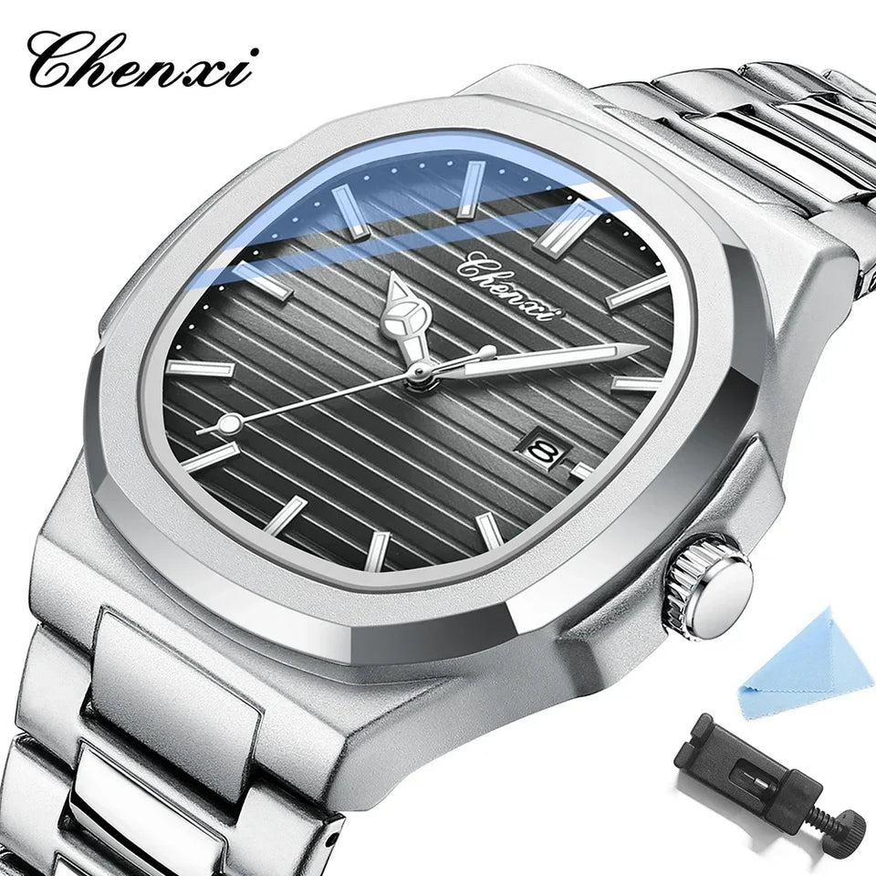 Chenxi 8222 luxo ouro aço inoxidável