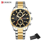 CURREN Casual Sporty  para Homens Novos Cronógrafos