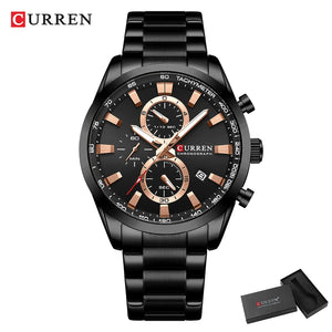 CURREN Casual Sporty  para Homens Novos Cronógrafos