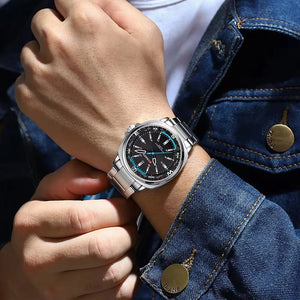 CURREN 8455 relógio de quartzo masculino