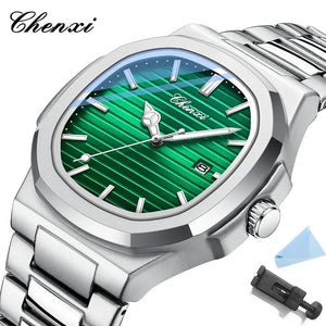 Chenxi 8222 luxo ouro aço inoxidável
