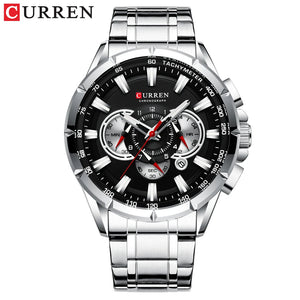 Curren novo esporte casual cronógrafo relógios masculino