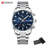 CURREN Casual Sporty  para Homens Novos Cronógrafos