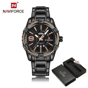 NAVIFORCE marca de luxo relógio de pulso masculino clássico
