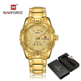 NAVIFORCE marca de luxo relógio de pulso masculino clássico