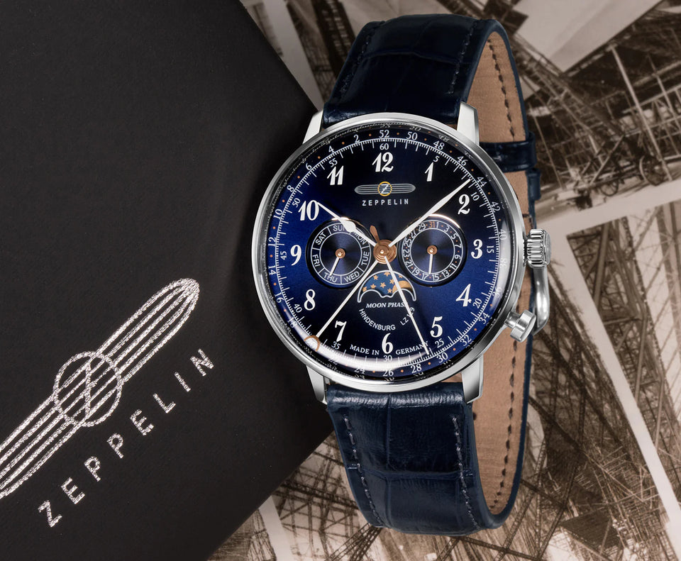 Relógio Masculino Zeppelin Cruise Blue 100 Anos — Cronógrafo