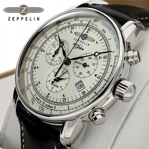 Relógio Masculino Zeppelin Cruise white 100 Anos — Cronógrafo