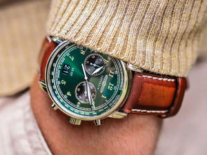 Relógio Masculino Zeppelin Cruise Green 100 Anos — Cronógrafo